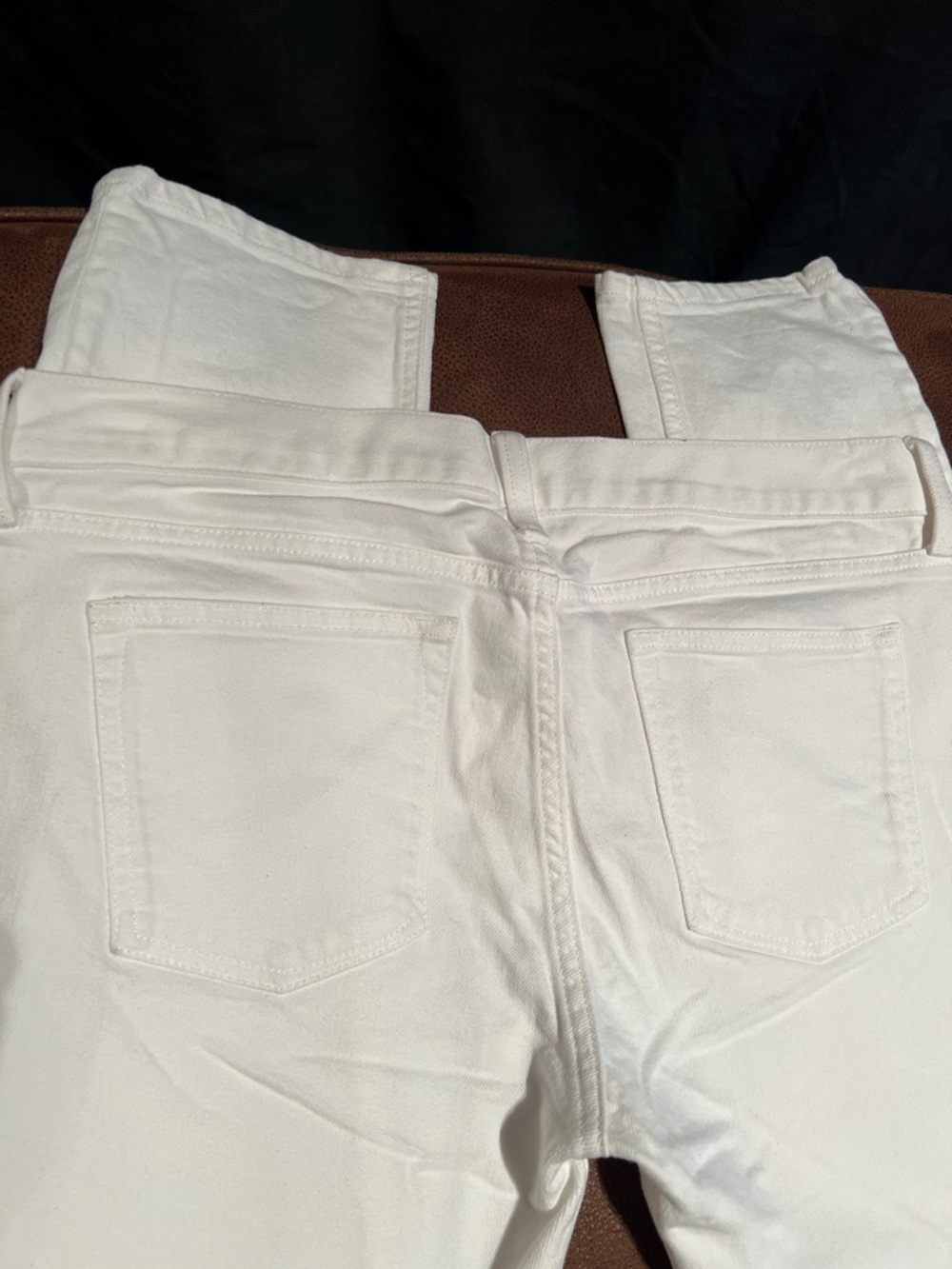 Banana Republic White Slim Boyfriend Jeans